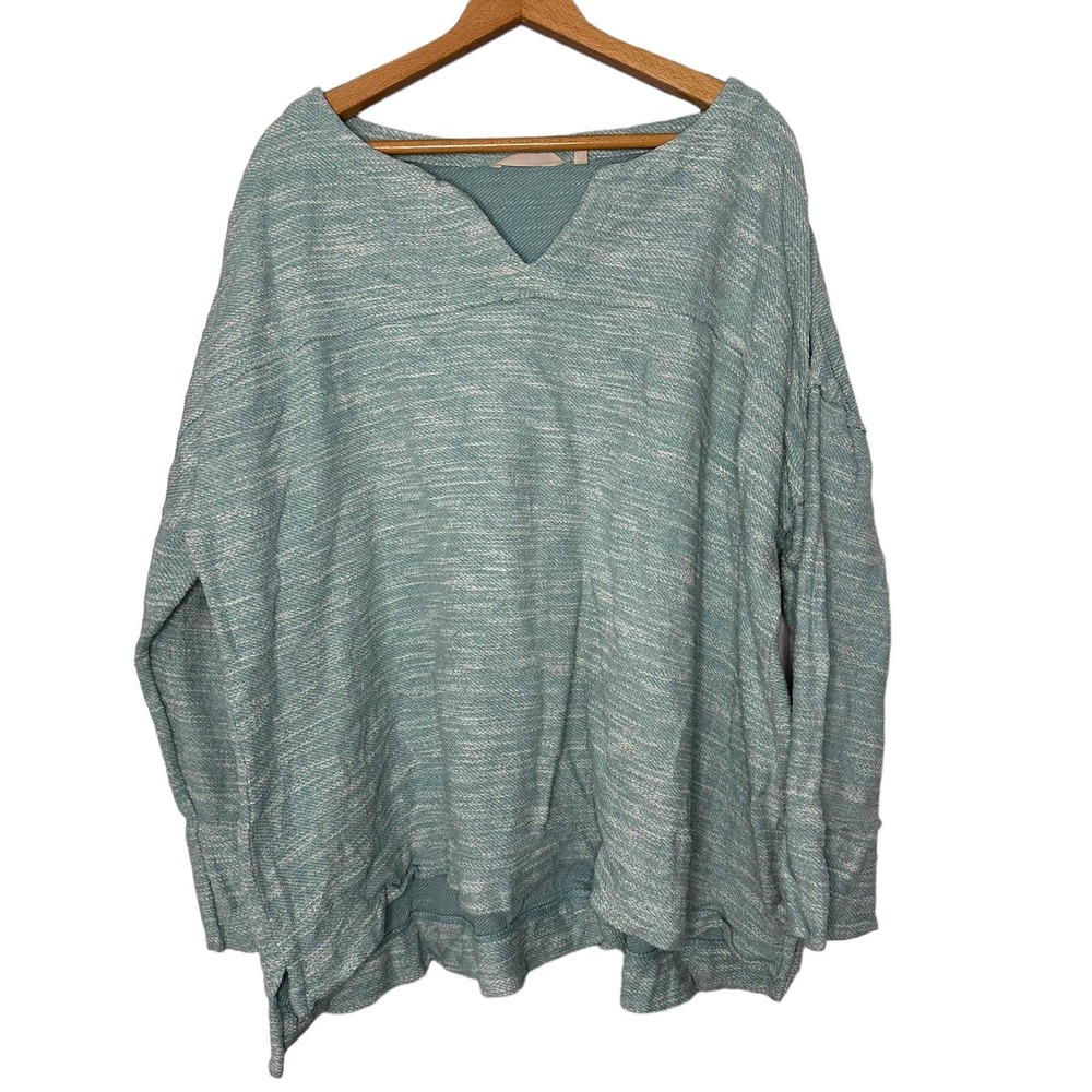 Soft surrounding pullover terrycloth sweatshirt size 2X